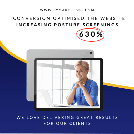 "Measurable results from a conversion-optimized posture screening site"